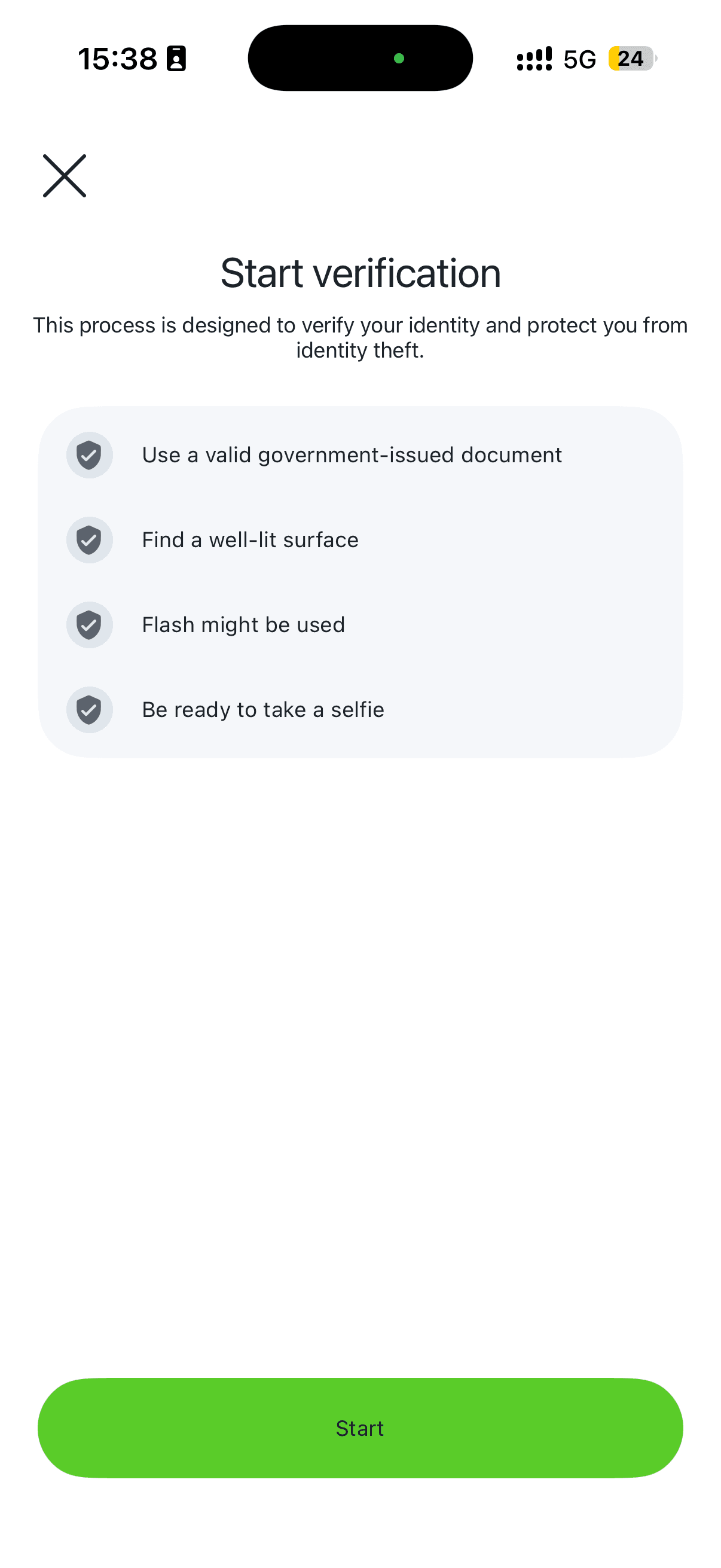 开始 Bybit 身份验证